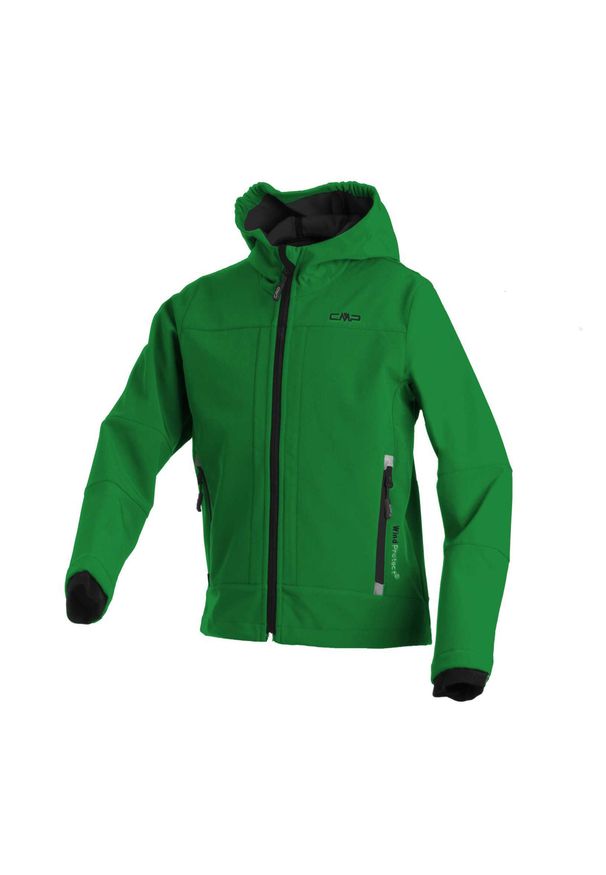 Kurtka softshell dziecięca CMP Fix Hood. Kolor: szary. Materiał: softshell. Styl: sportowy