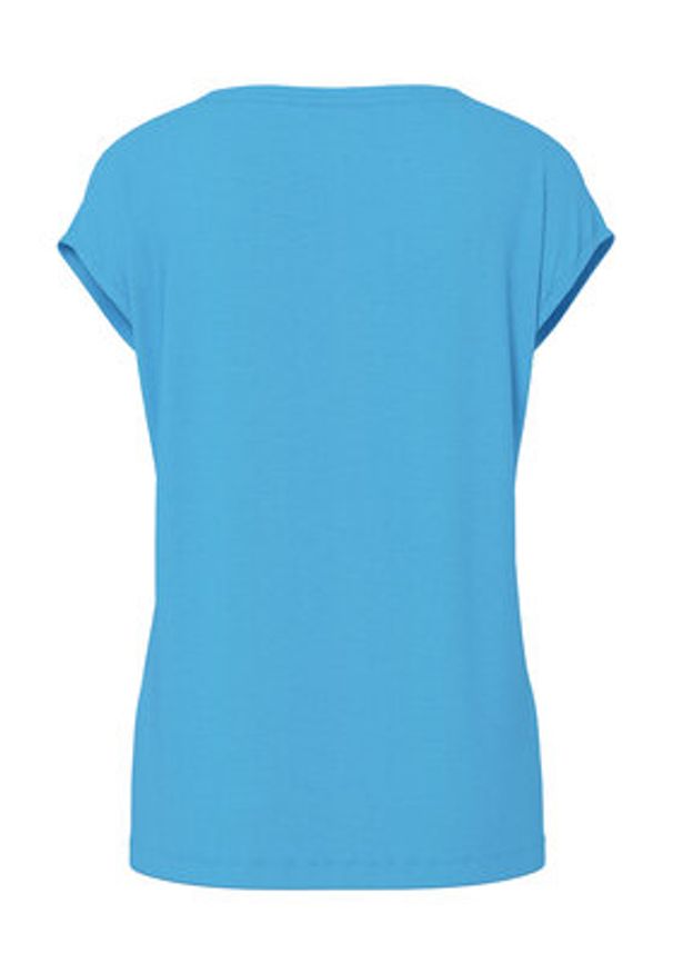 Pieces T-Shirt Billo 17078732 Niebieski Loose Fit. Kolor: niebieski. Materiał: wiskoza
