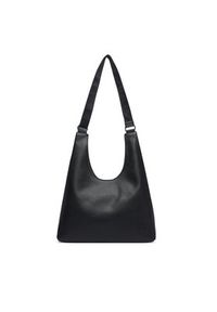 Calvin Klein Torebka Webbing Adj Strap Large Shoulder LV04F3643G Czarny. Kolor: czarny. Materiał: skórzane #2