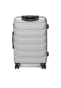 Gino Rossi - GINO ROSSI Walizka średnia CEO-GIN-M-003-05-SILVER Srebrny. Kolor: srebrny #5