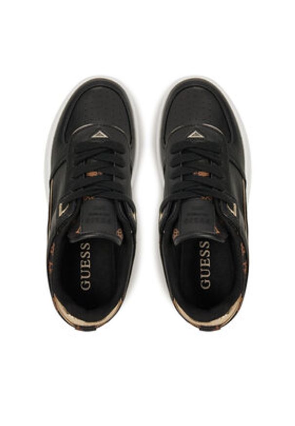 Guess Sneakersy FLPRID ELE12 Czarny. Kolor: czarny. Materiał: skóra
