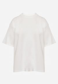 Renee - Biały Basicowy T-shirt z Bawełny Meranissea. Okazja: na co dzień. Kolor: biały. Materiał: bawełna. Styl: casual, klasyczny #8
