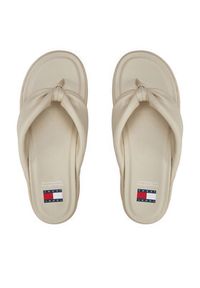 Tommy Jeans Japonki Tjw Wedge Sandal EN0EN02457 Beżowy. Kolor: beżowy. Materiał: skóra #6