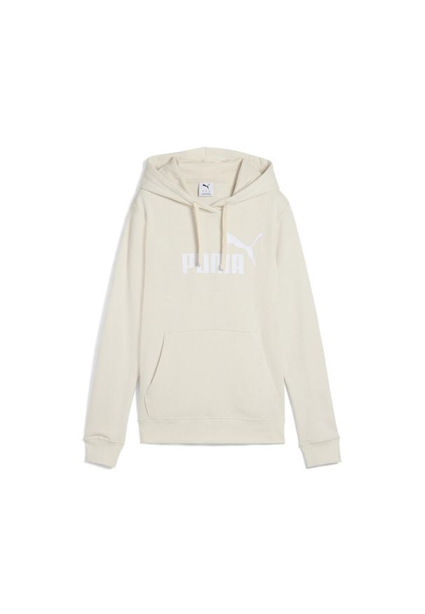 Puma - Damska bluza z kapturem z logo No.1 ESS PUMA Alpine Snow White. Typ kołnierza: kaptur. Kolor: biały