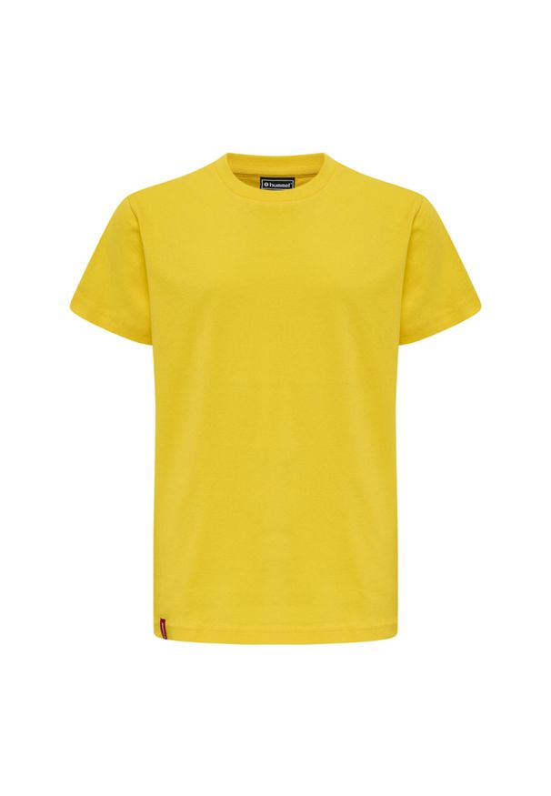 Koszulka dla dzieci Hummel Red Basic. Kolor: żółty. Materiał: bawełna. Długość rękawa: krótki rękaw. Długość: krótkie. Sport: piłka ręczna