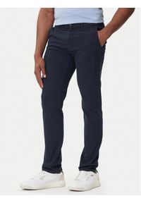 BOSS Chinosy 50548006 Granatowy Slim Fit. Kolor: niebieski. Materiał: bawełna #1