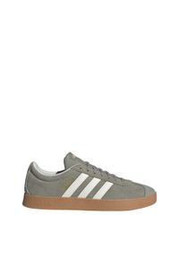 Adidas - Buty VL Court 2.0. Kolor: żółty, biały, wielokolorowy, szary. Materiał: zamsz