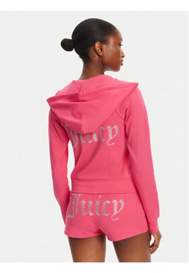 Juicy Couture Bluza Ola JCWAS125310 Różowy Slim Fit. Kolor: różowy. Materiał: bawełna