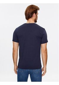 GANT - Gant T-Shirt Shield 2003186 Granatowy Slim Fit. Kolor: niebieski. Materiał: bawełna #5