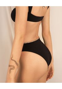 LA REVECHE - Dół od bikini Maria. Stan: podwyższony. Kolor: czarny. Materiał: tkanina #3