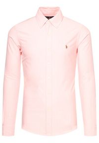 Polo Ralph Lauren Koszula Core Replen 710549084 Różowy Slim Fit. Typ kołnierza: polo. Kolor: różowy. Materiał: bawełna