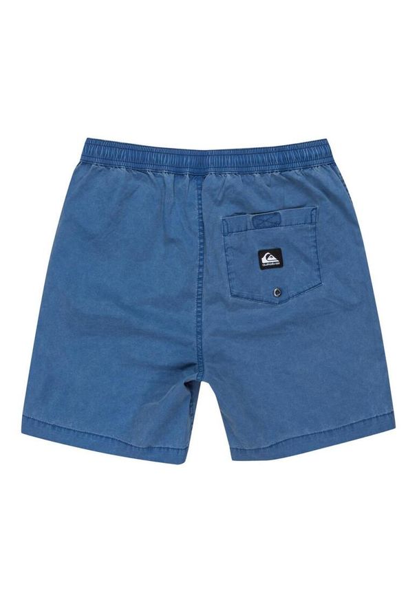 Quiksilver - Spodenki z elastyczną talią dla Chłopcy TAXER YOUTH 15". Kolor: niebieski. Materiał: materiał, bawełna, elastan. Długość: krótkie. Sezon: lato