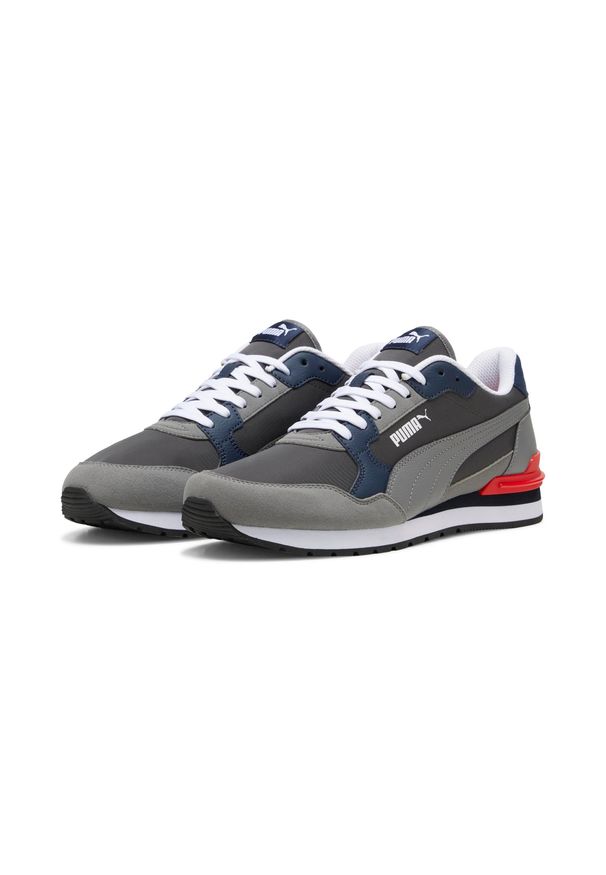 Buty do chodzenia męskie Puma ST Runner v4 NL Shadow Gray. Materiał: zamsz, skóra. Szerokość cholewki: normalna. Sport: turystyka piesza