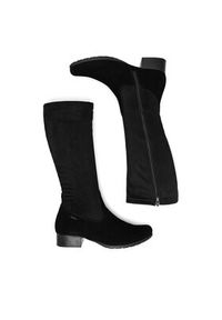 Rieker Kozaki 78654-00 Czarny. Kolor: czarny. Materiał: skóra, zamsz #7