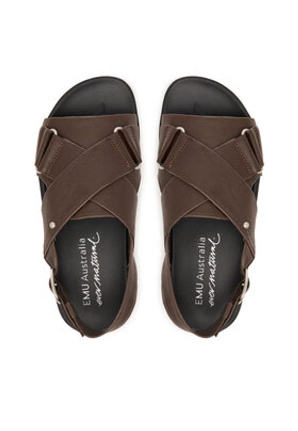 EMU Australia Sandały Faye W13246 Brązowy. Kolor: brązowy. Materiał: skóra