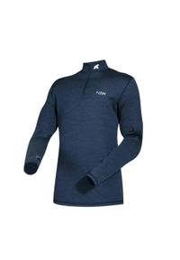 FJORK MERINO - Koszulka z długim rękawem męska wykonana w 100% z wełny merynosów – Finn 210 Zip. Kolor: niebieski. Materiał: wełna. Długość rękawa: długi rękaw. Długość: długie. Sport: narciarstwo #2