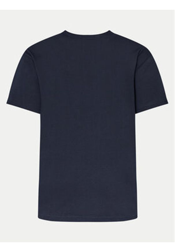 Tommy Jeans T-Shirt Signature Twist DM0DM19683 Granatowy Regular Fit. Kolor: niebieski. Materiał: bawełna