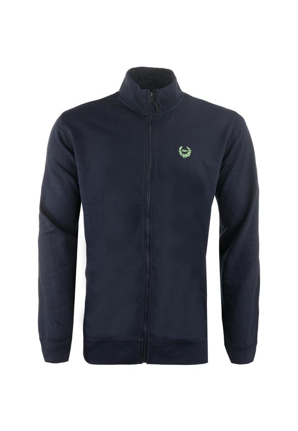 GLENMUIR - Bluza męska granatowa 5XL - Komfort i Styl. Kolor: niebieski. Materiał: poliester, bawełna. Sport: piłka nożna