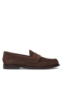 Polo Ralph Lauren Mokasyny 803945281001 Brązowy. Kolor: brązowy. Materiał: zamsz, skóra