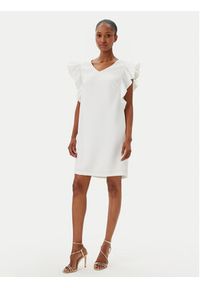Fracomina Sukienka koktajlowa FR25SD1024W46001 Écru Regular Fit. Kolor: kremowy. Materiał: syntetyk. Styl: wizytowy #2