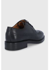 GANT - Gant Półbuty skórzane Flairville męskie kolor czarny. Nosek buta: okrągły. Zapięcie: sznurówki. Kolor: czarny. Materiał: skóra #4