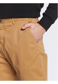 Sisley Spodnie materiałowe 486LSF01D Brązowy Relaxed Fit. Kolor: brązowy. Materiał: materiał, bawełna #3