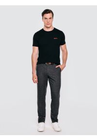 Big-Star - Koszulka męska z niewielkim nadrukiem na piersi czarna Karr 906. Okazja: na co dzień. Kolor: czarny. Materiał: dzianina, jeans. Długość rękawa: krótki rękaw. Długość: krótkie. Wzór: nadruk. Styl: wizytowy, casual, klasyczny, elegancki #2