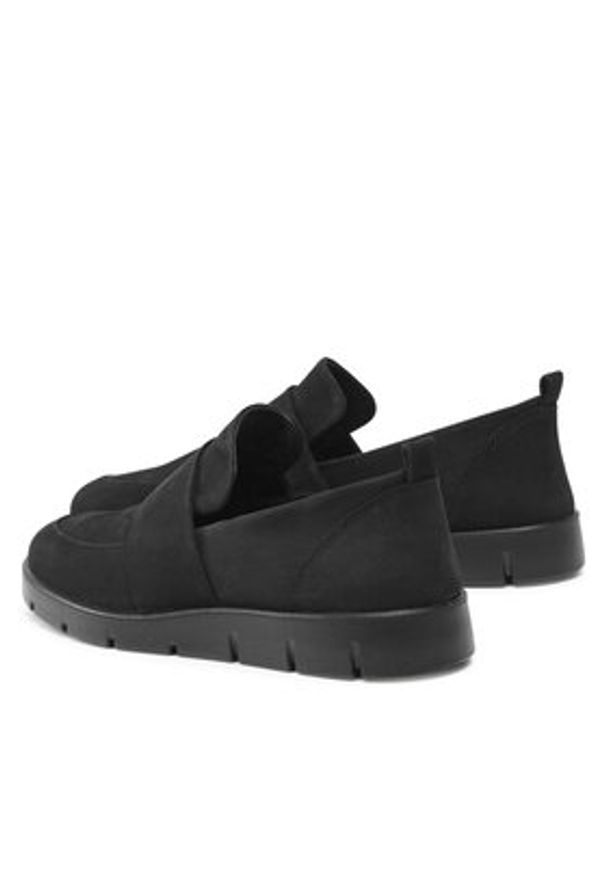 ecco - ECCO Półbuty Bella 28230302001 Czarny. Kolor: czarny. Materiał: nubuk, skóra