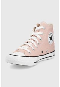 Converse trampki Chuck Taylor All Star damskie kolor różowy. Nosek buta: okrągły. Zapięcie: sznurówki. Kolor: różowy. Materiał: guma. Szerokość cholewki: normalna #5