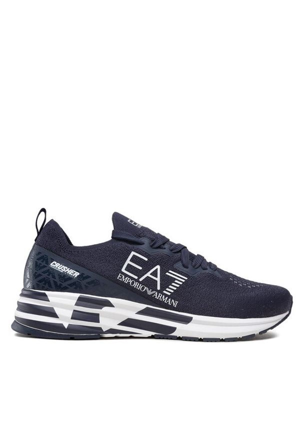 EA7 Emporio Armani Sneakersy X8X095 XK240 N527 Granatowy. Kolor: niebieski. Materiał: materiał
