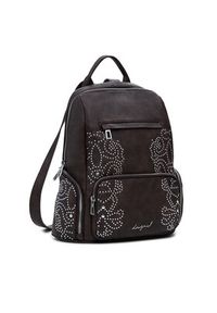 Desigual Plecak Poker Face Chest 25WAKP22 Brązowy. Kolor: brązowy. Materiał: skóra