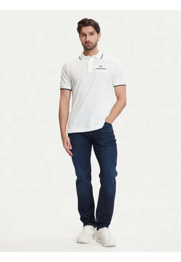 Lacoste Polo PH9838 Écru Classic Fit. Typ kołnierza: polo. Kolor: kremowy. Materiał: bawełna