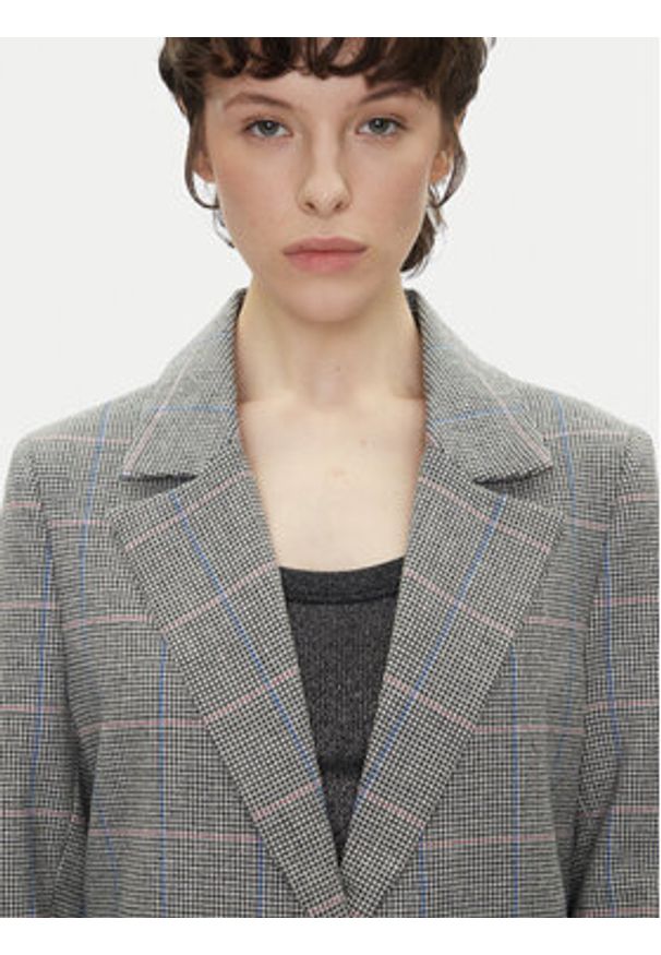 Pepe Jeans Marynarka Flavia PL402503 Szary Regular Fit. Kolor: szary. Materiał: syntetyk