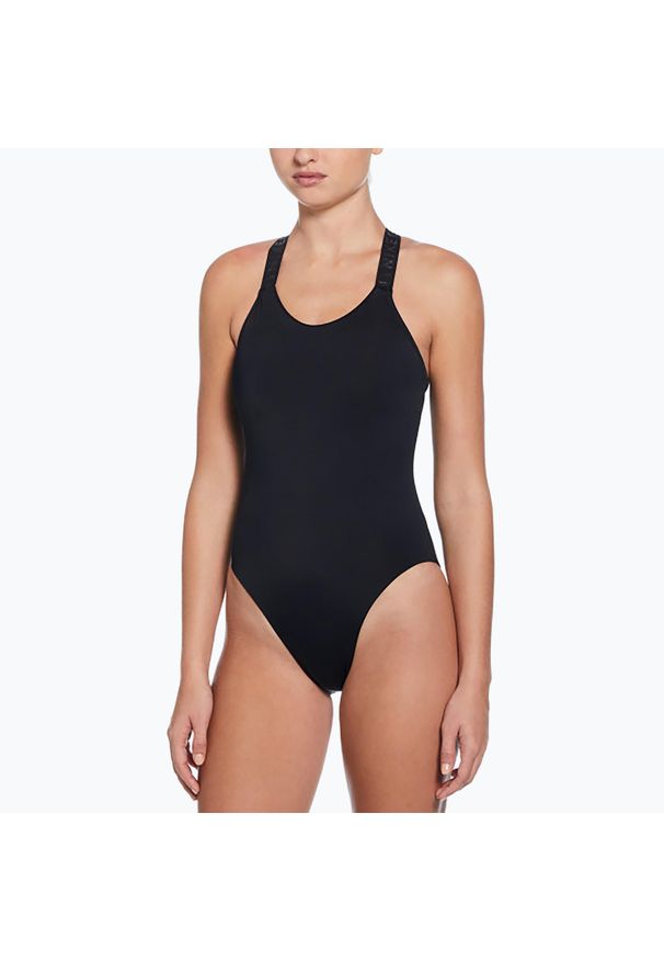 Strój pływacki jednoczęściowy damski Nike Hydralock Fusion Racerback. Kolor: czarny