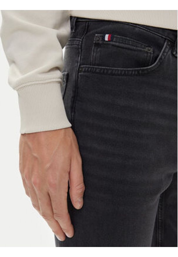 TOMMY HILFIGER - Tommy Hilfiger Jeansy Denton MW0MW39663 Czarny Straight Fit. Kolor: czarny
