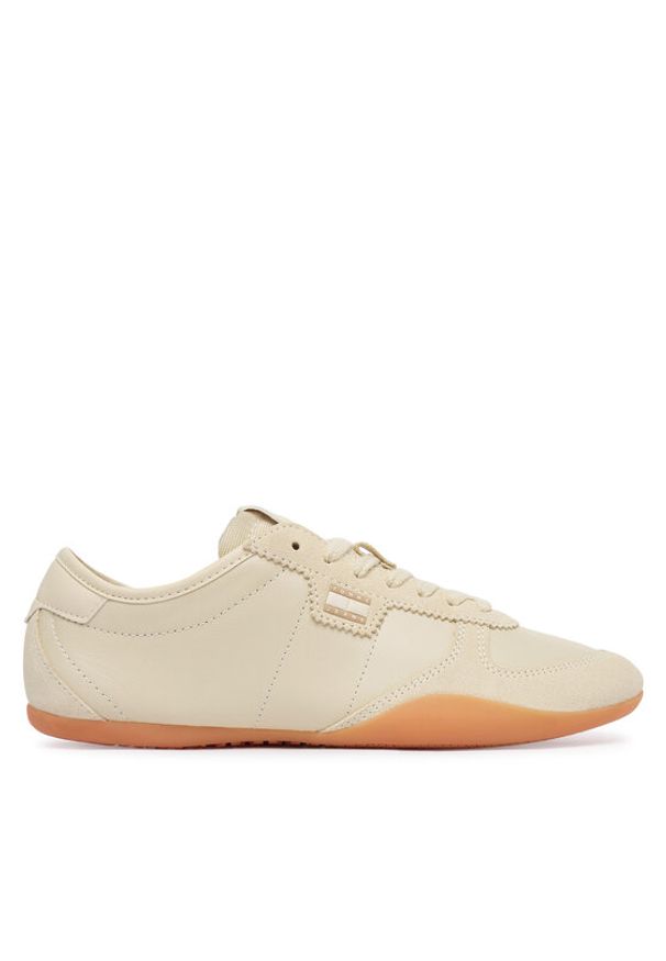 Tommy Jeans Sneakersy Tj Ballet Sneaker EN0EN03059 Beżowy. Kolor: beżowy. Materiał: skóra