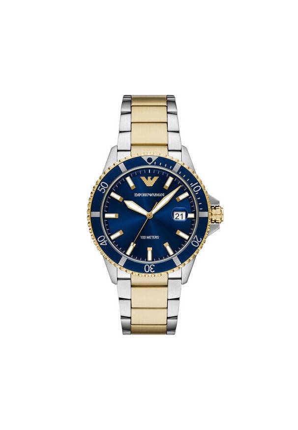 Zegarek Emporio Armani. Kolor: srebrny