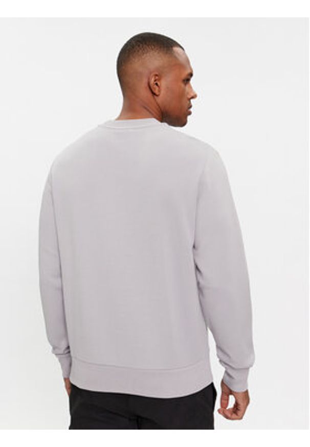 Calvin Klein Bluza Micro Logo K10K109926 Szary Regular Fit. Kolor: szary. Materiał: bawełna, syntetyk