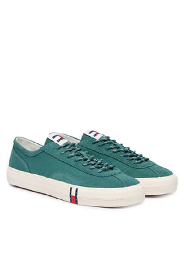 Tommy Jeans Tenisówki Archive Vulc EM0EM01760 Zielony. Kolor: zielony. Materiał: materiał