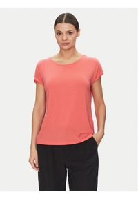 Vero Moda T-Shirt Ava 10284468 Różowy Regular Fit. Kolor: różowy. Materiał: lyocell