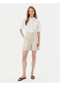 TOMMY HILFIGER - Tommy Hilfiger Szorty materiałowe WW0WW44767 Beżowy Regular Fit. Kolor: beżowy. Materiał: syntetyk #3