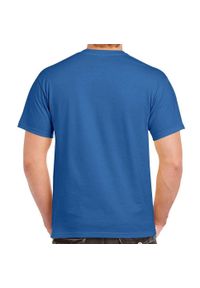 GILDAN - Ultra Bawełniana Koszulka Unisex Dla Dorosłych. Kolor: niebieski. Materiał: bawełna. Sport: turystyka piesza
