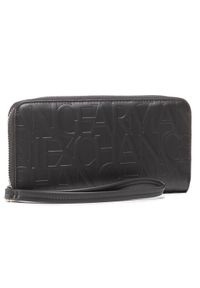 Armani Exchange Duży Portfel Damski 948451 CC793 00020 Czarny. Kolor: czarny. Materiał: skóra
