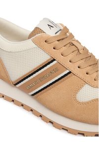 Armani Exchange Sneakersy XW002229 AF21431 MZ434 Beżowy. Kolor: beżowy. Materiał: zamsz, skóra #4