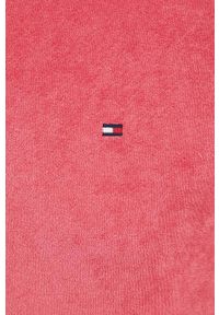 TOMMY HILFIGER - Tommy Hilfiger polo męski kolor różowy gładki. Typ kołnierza: polo. Kolor: różowy. Materiał: dzianina. Wzór: gładki #4