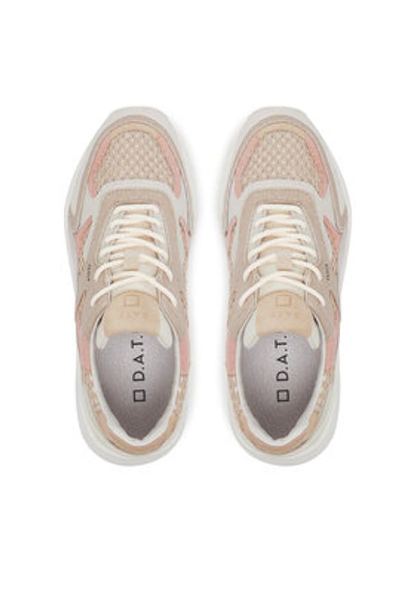 D.A.T.E. Sneakersy Fuga W421-FG-ET Brązowy. Kolor: brązowy. Materiał: zamsz, skóra