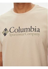 columbia - Columbia T-Shirt Csc Basic Logo™ 1680053 Brązowy Regular Fit. Kolor: brązowy. Materiał: bawełna #3