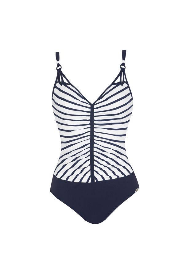 SUNFLAIR - Strój kąpielowy Basic. Kolor: fioletowy, biały, niebieski, wielokolorowy. Materiał: elastan, poliamid