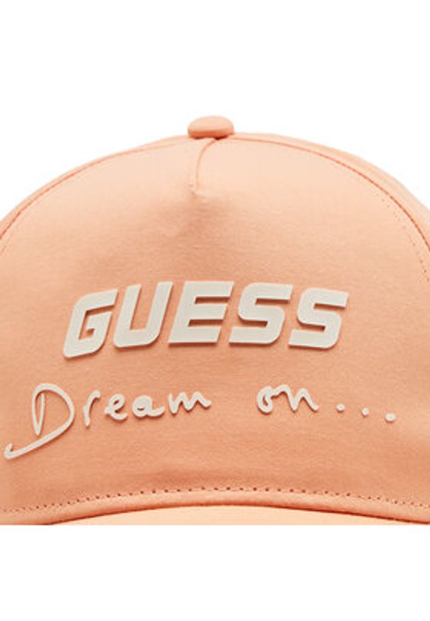 Guess Czapka z daszkiem V3GZ01 WO08O Pomarańczowy. Kolor: pomarańczowy. Materiał: bawełna, materiał