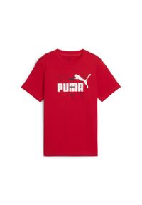 Koszulka Puma Ess Logo Lab Summer Tee B, Dzieci. Kolor: czerwony. Materiał: bawełna, materiał